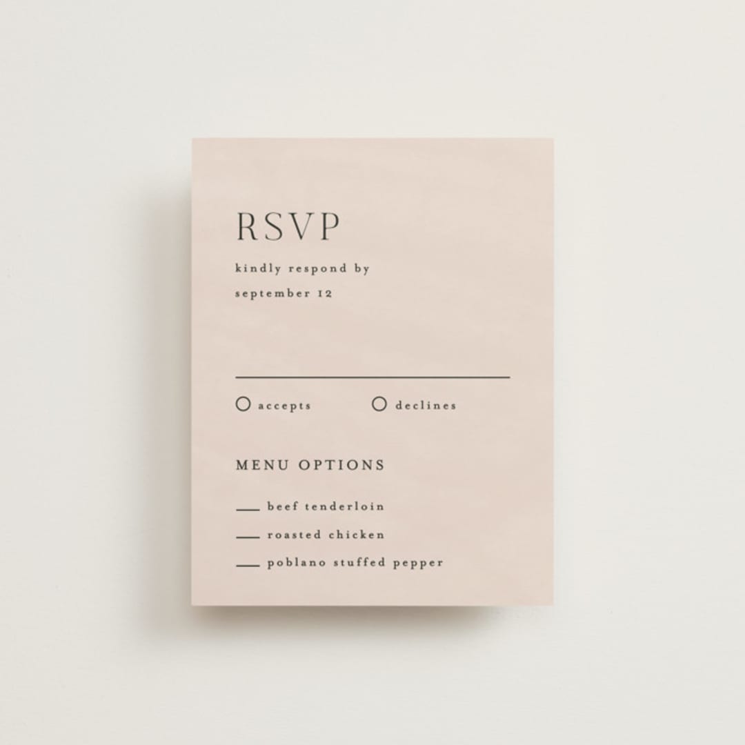 "Curves" - RSVP Cards in Cafe by Pixel and Hank - Front