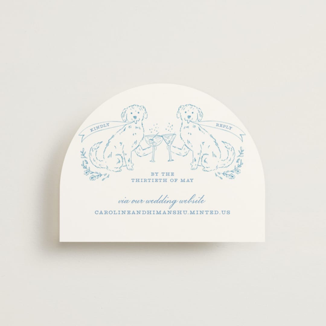 "Royalty" - RSVP Online Enclosure Cards in Capri by Creo Study - Front