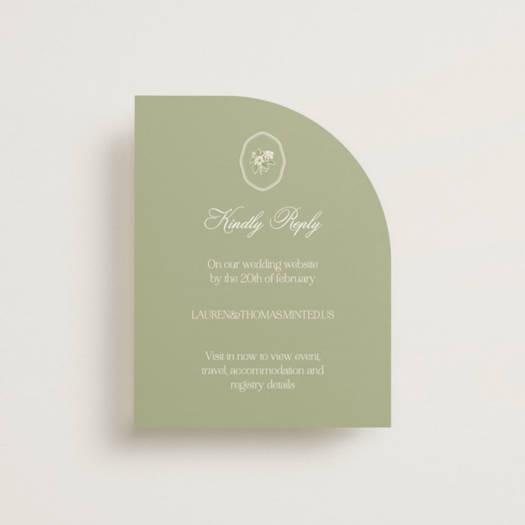 "Summer Fields" - RSVP Online Enclosure Cards in Petal by Lisa Joanna Harrison - Front