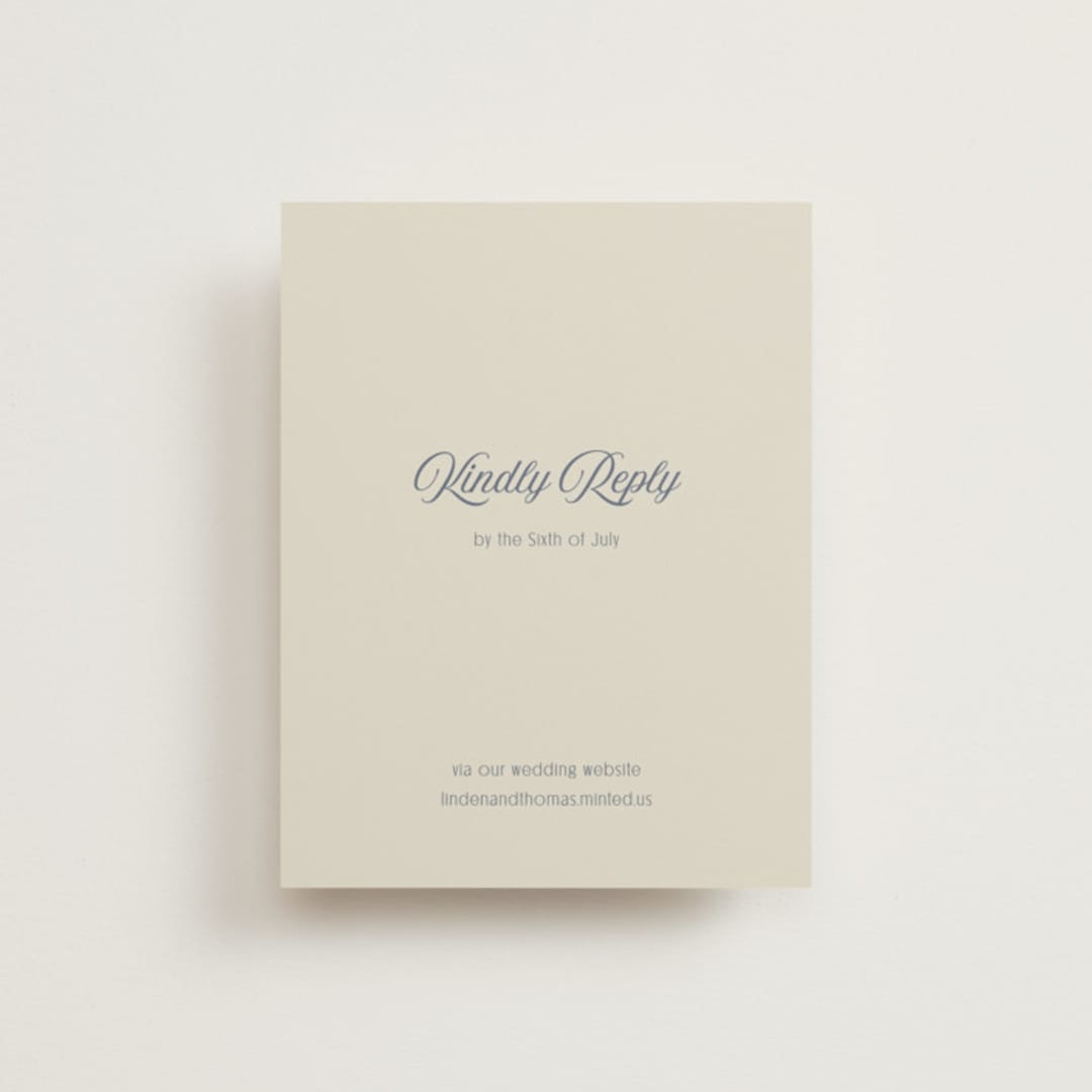"Ritzy" - RSVP Online Enclosure Cards in French Blue by Nicoletta Savod - Front