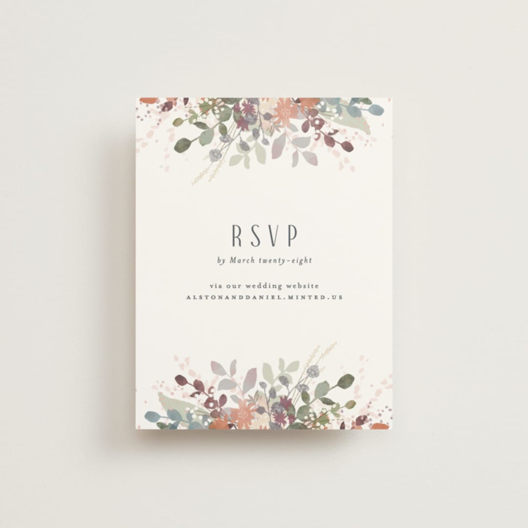 "Golden Hour" - RSVP Online Enclosure Cards in Water Lily by Jennifer Wick - Front