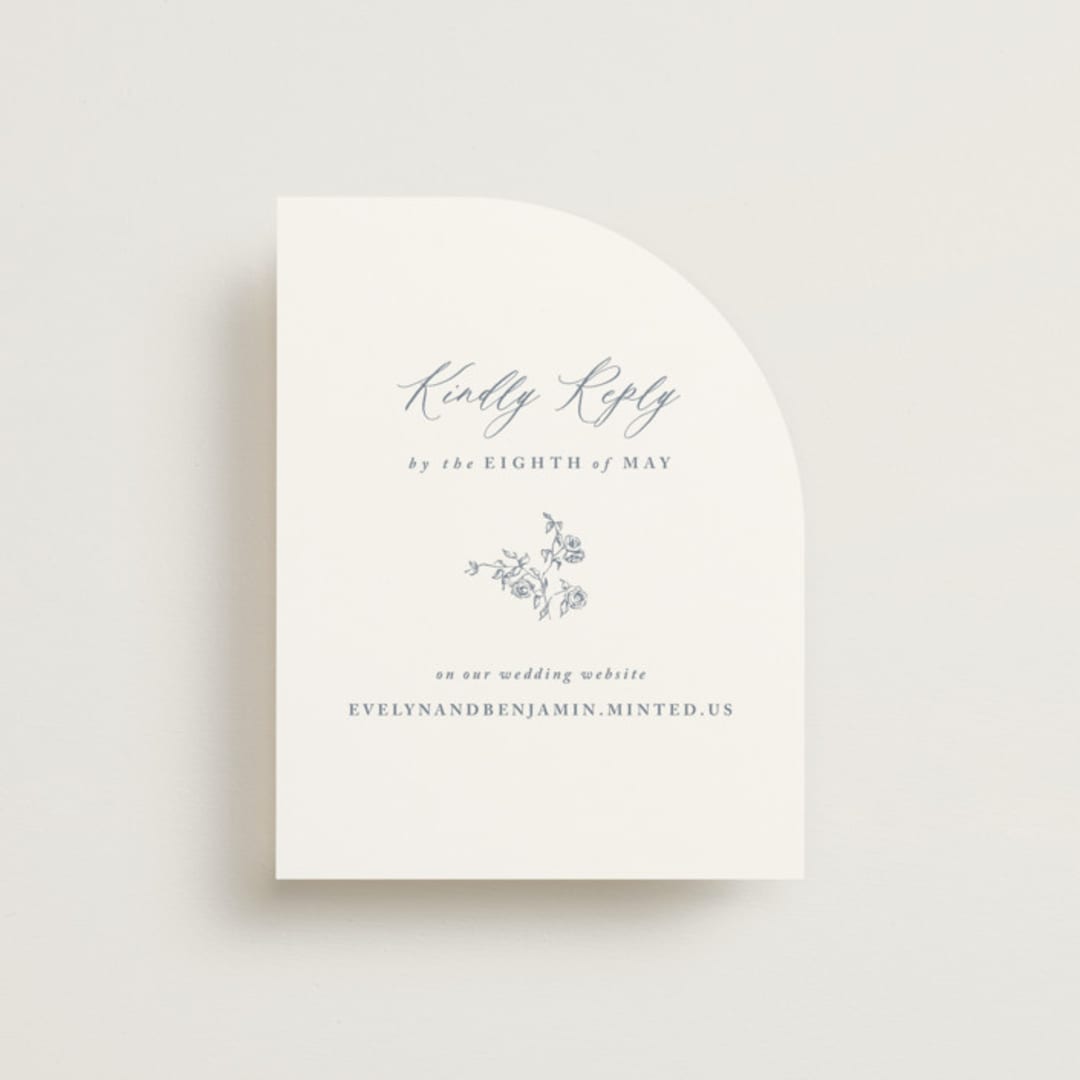 "Close to my Heart" - RSVP Online Enclosure Cards in Twilight Whisper by Design Lotus - Front