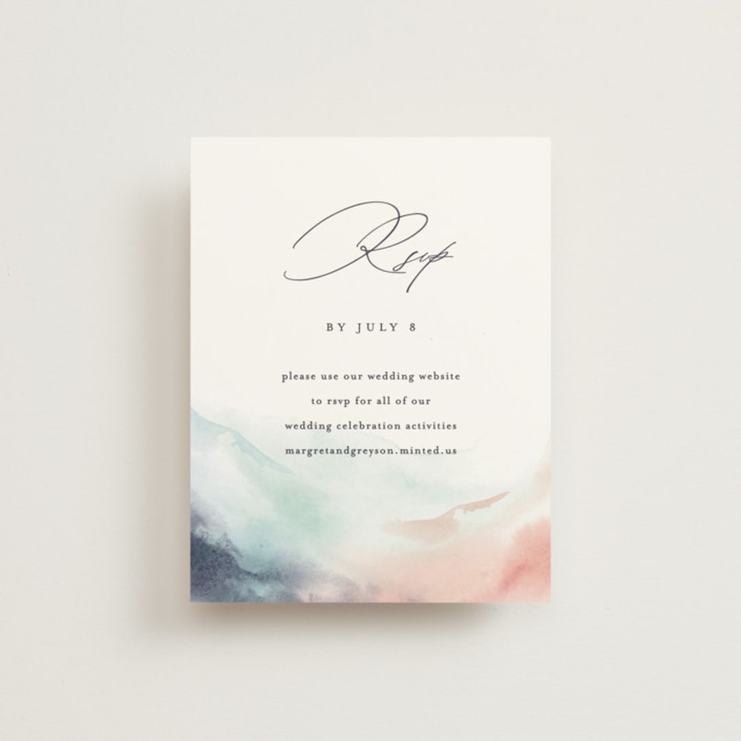 "One Path" - RSVP Online Enclosure Cards in Beach by Pixel and Hank - Front