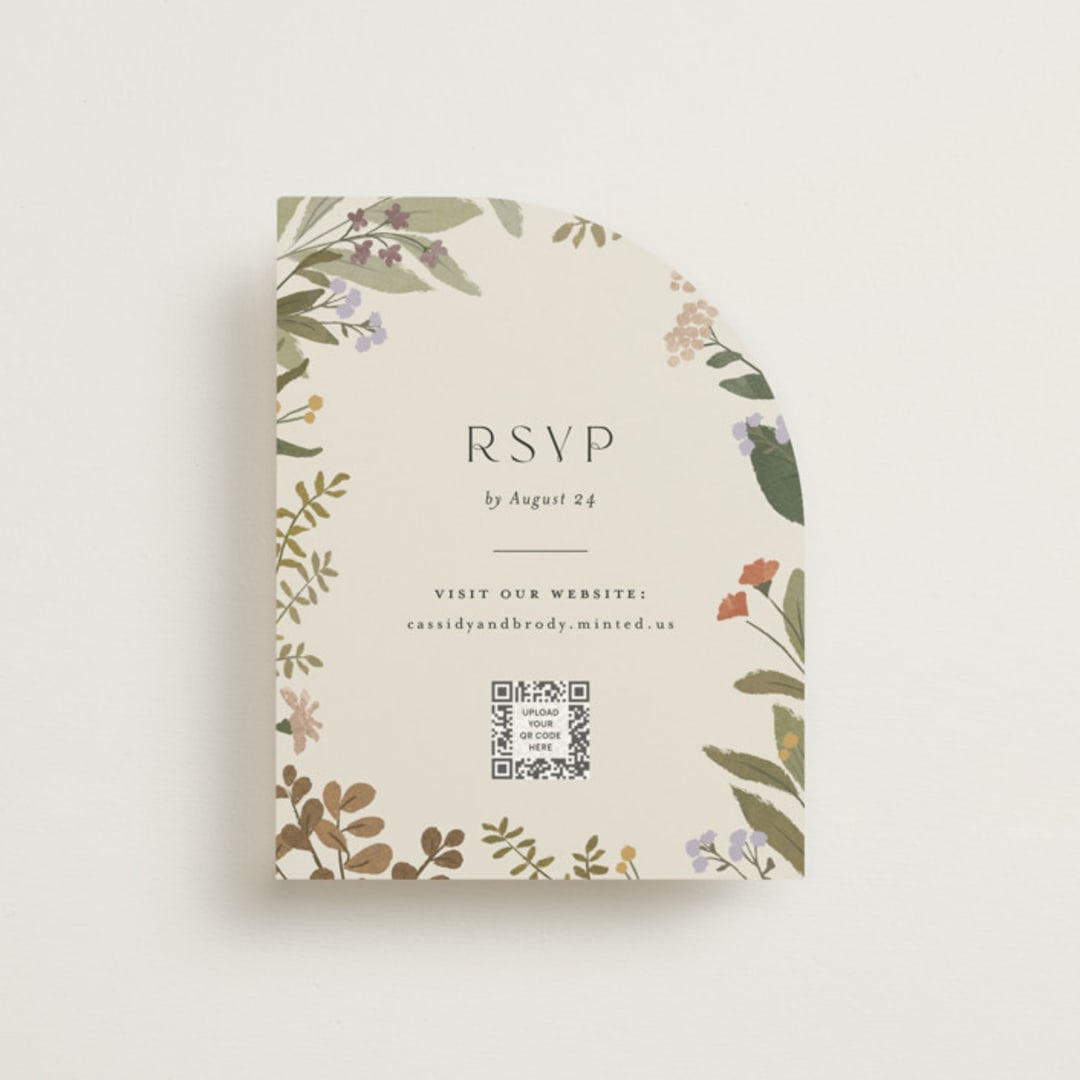 "Ellsworth" - RSVP Online Enclosure Cards in Natural by Jennifer Wick - Front