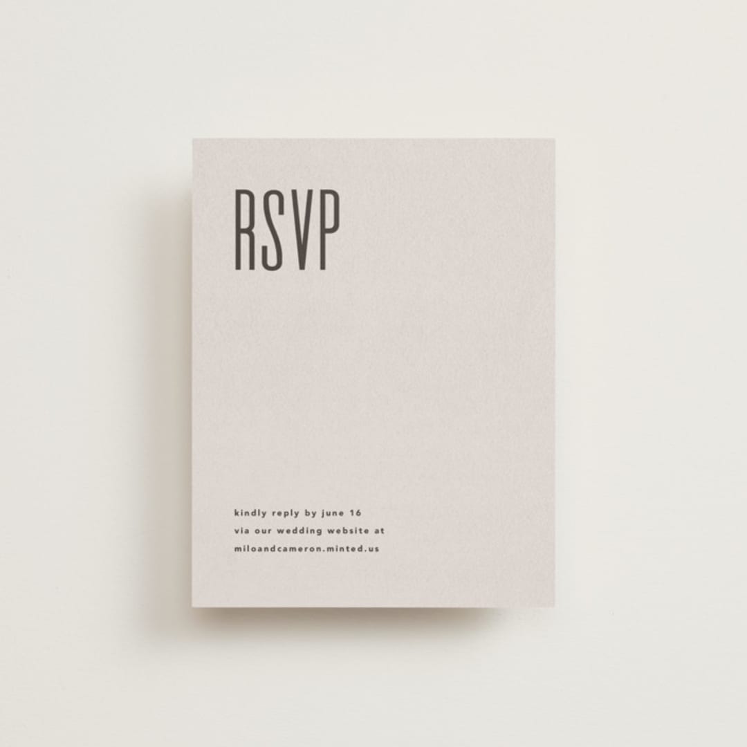"Film" - RSVP Online Enclosure Cards in Coffee by JoAnn Jinks - Front