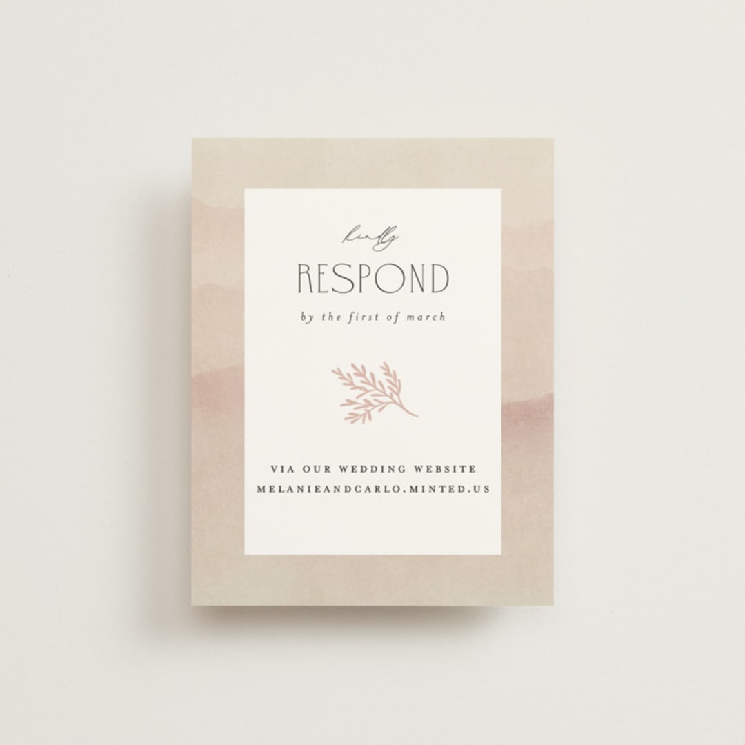 "desert dream" - RSVP Online Enclosure Cards in Sand by Maja Cunningham - Front