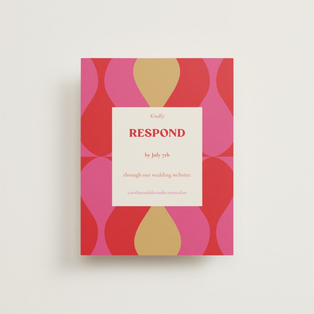 "Pop love" - RSVP Online Enclosure Cards in New York by Bethania Lima - Front