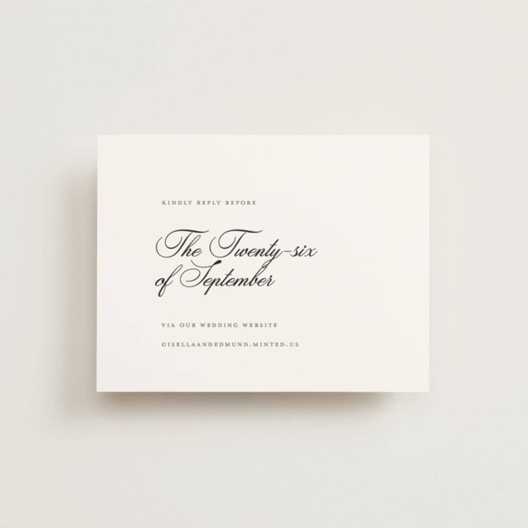 "gregada" - RSVP Online Enclosure Cards in Salt by chocomocacino - Front