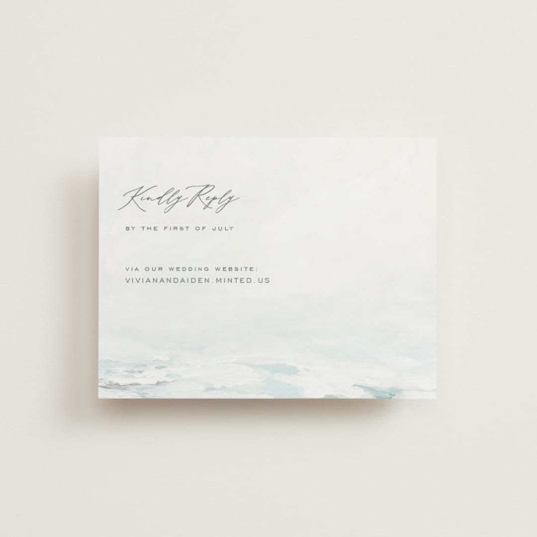 "At Sea" - RSVP Online Enclosure Cards in Sky by Nicoletta Savod - Front