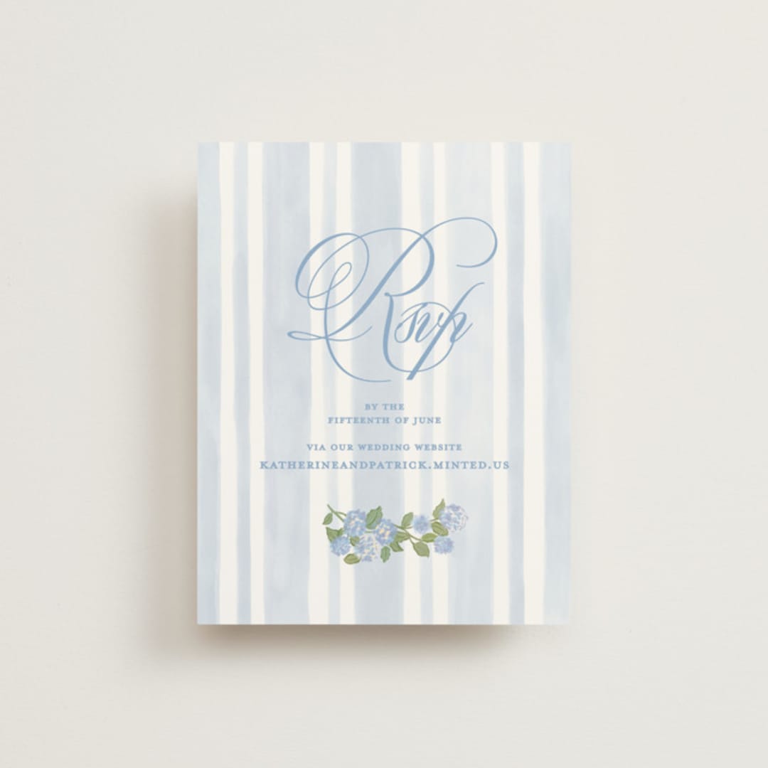 "Coastal crest" - RSVP Online Enclosure Cards in Ocean by Creo Study - Front
