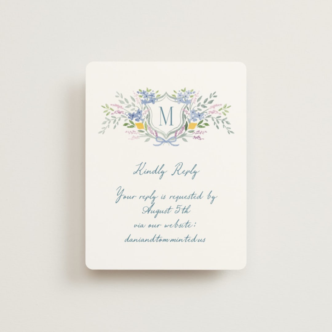 "Vineyard Love" - RSVP Online Enclosure Cards in Summer by Petra Kern - Front