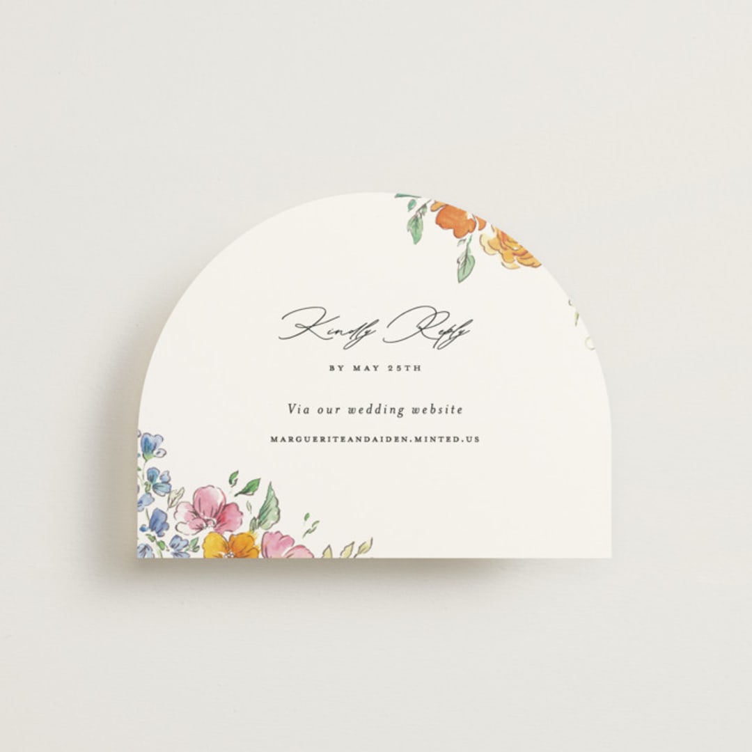"Floral Pop" - RSVP Online Enclosure Cards in Tropical by Itsy Belle Studio - Front