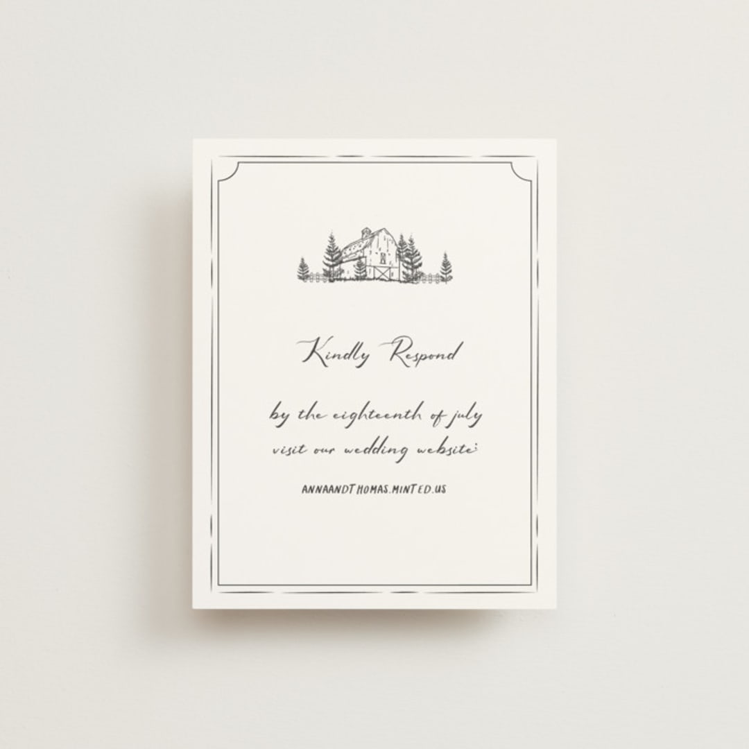 "Southern Soul" - RSVP Online Enclosure Cards in Cloudy by Sherley Ferreira - Front