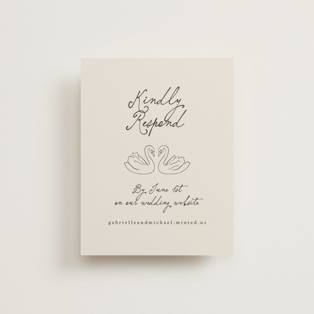 "Felicity" - RSVP Online Enclosure Cards in Vintage by Kelly Watkins - Front