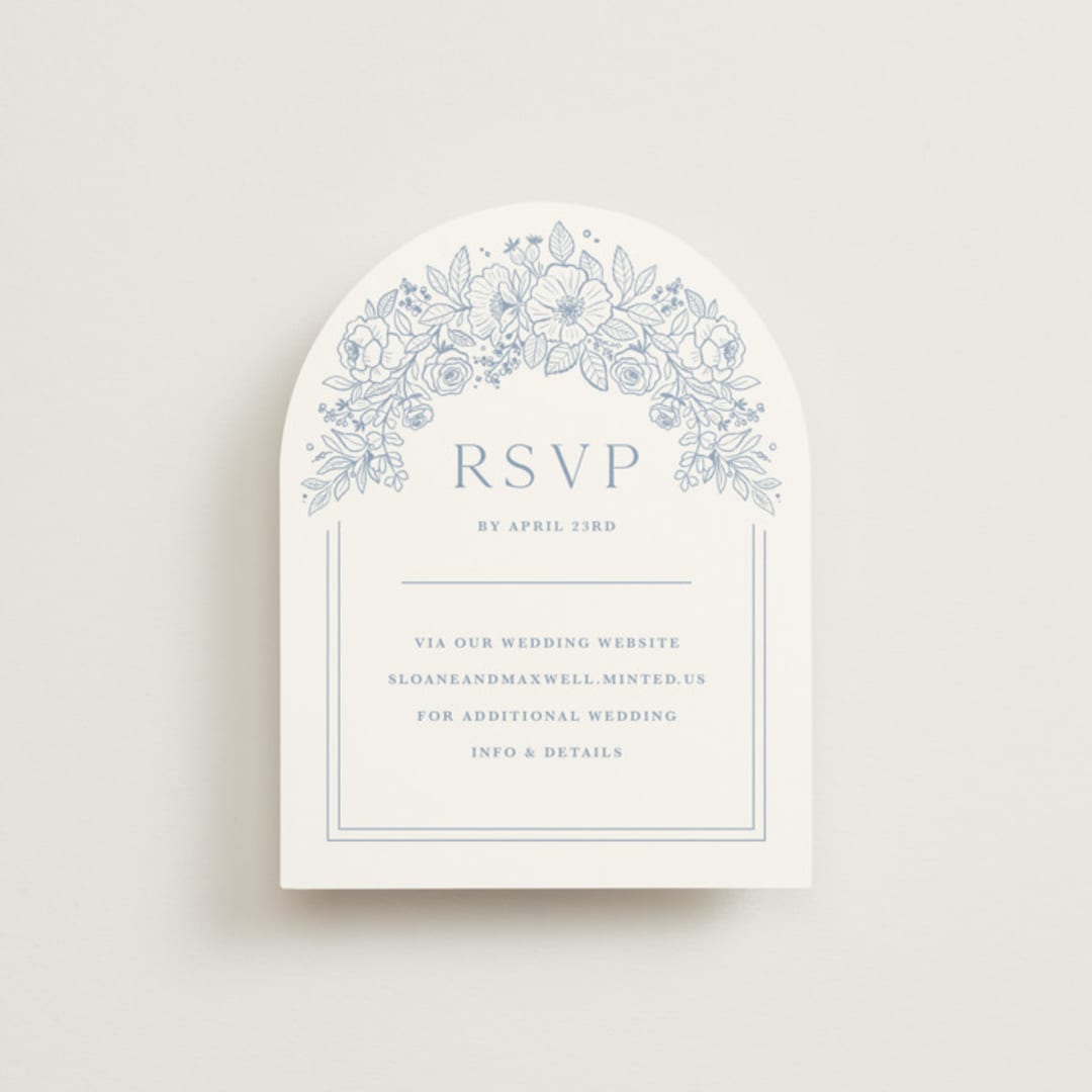 "Wild Roses" - RSVP Online Enclosure Cards in Nova by Kristen Smith - Front