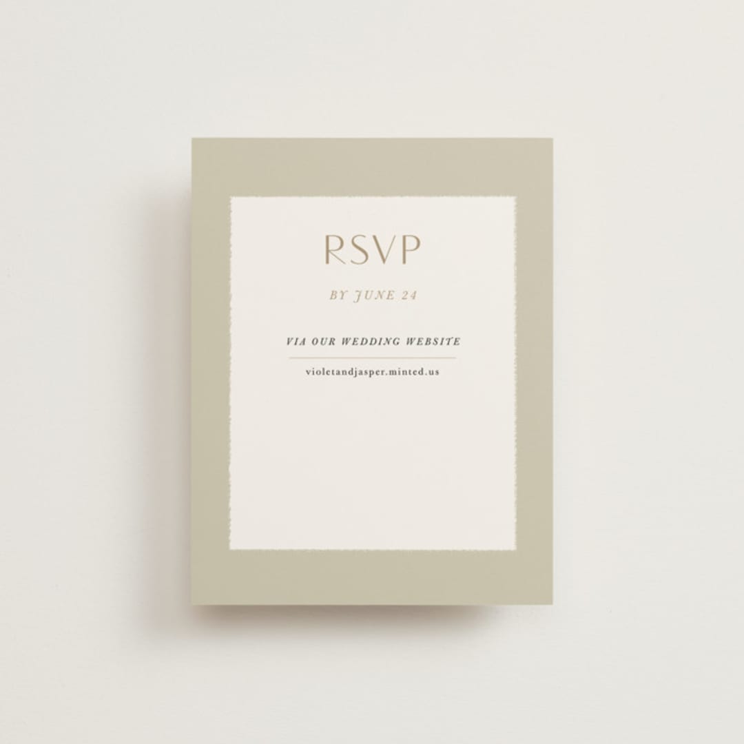 "English Garden" - RSVP Online Enclosure Cards in Daffodil by Lindsay Megahed - Front