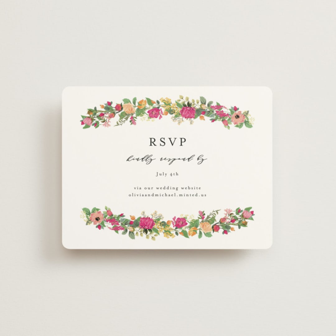 "Meadow Love" - RSVP Online Enclosure Cards in Tropical by Susan Moyal - Front
