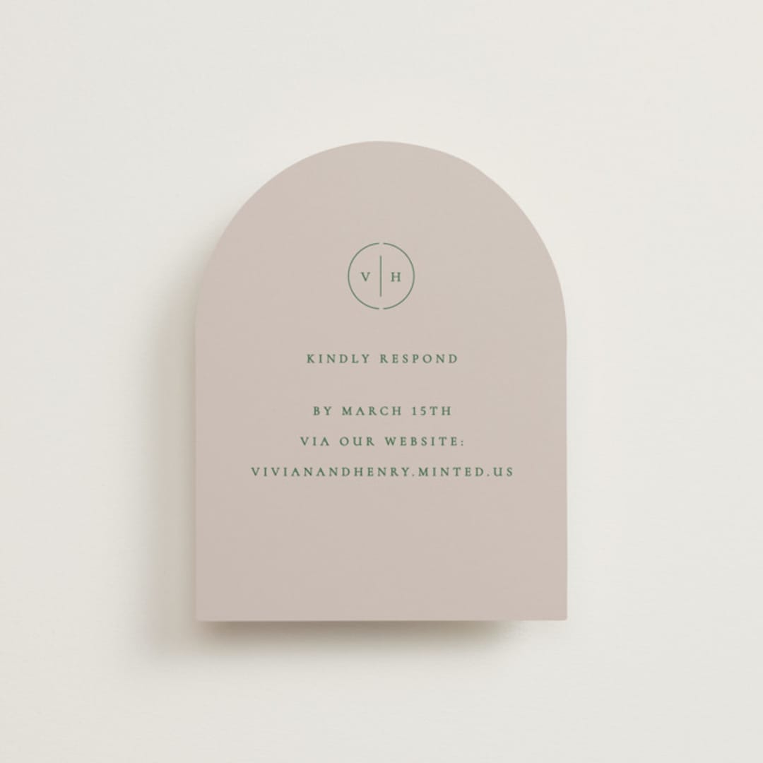"wellness" - RSVP Online Enclosure Cards in Vineyard by Sumak Studio - Front