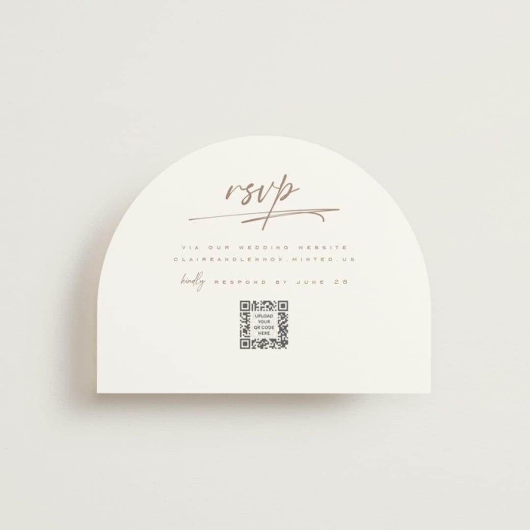 "Full Photo" - RSVP Online Enclosure Cards in Chiffon by Orasie - Front