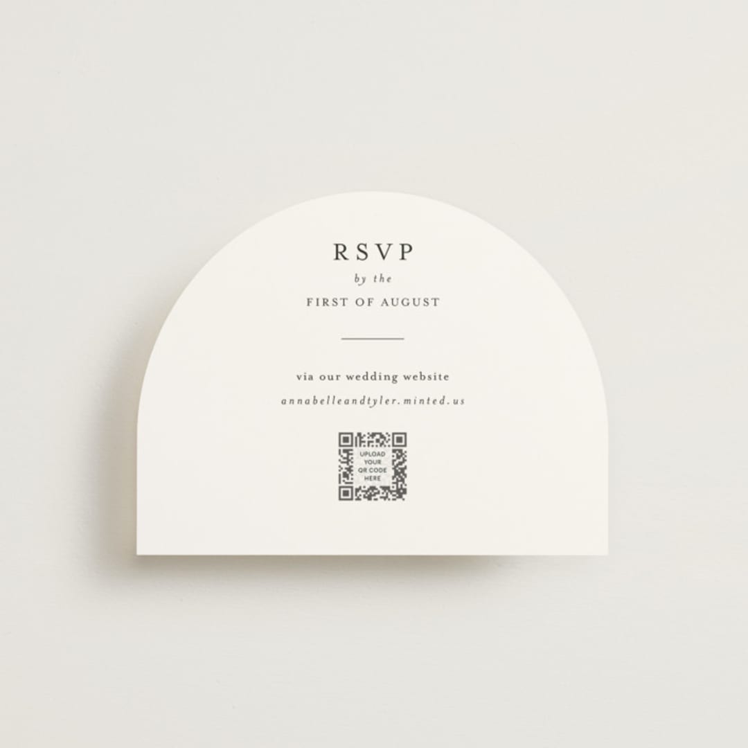 "Cedar creek" - RSVP Online Enclosure Cards in Cotton by Stacey Meacham - Front