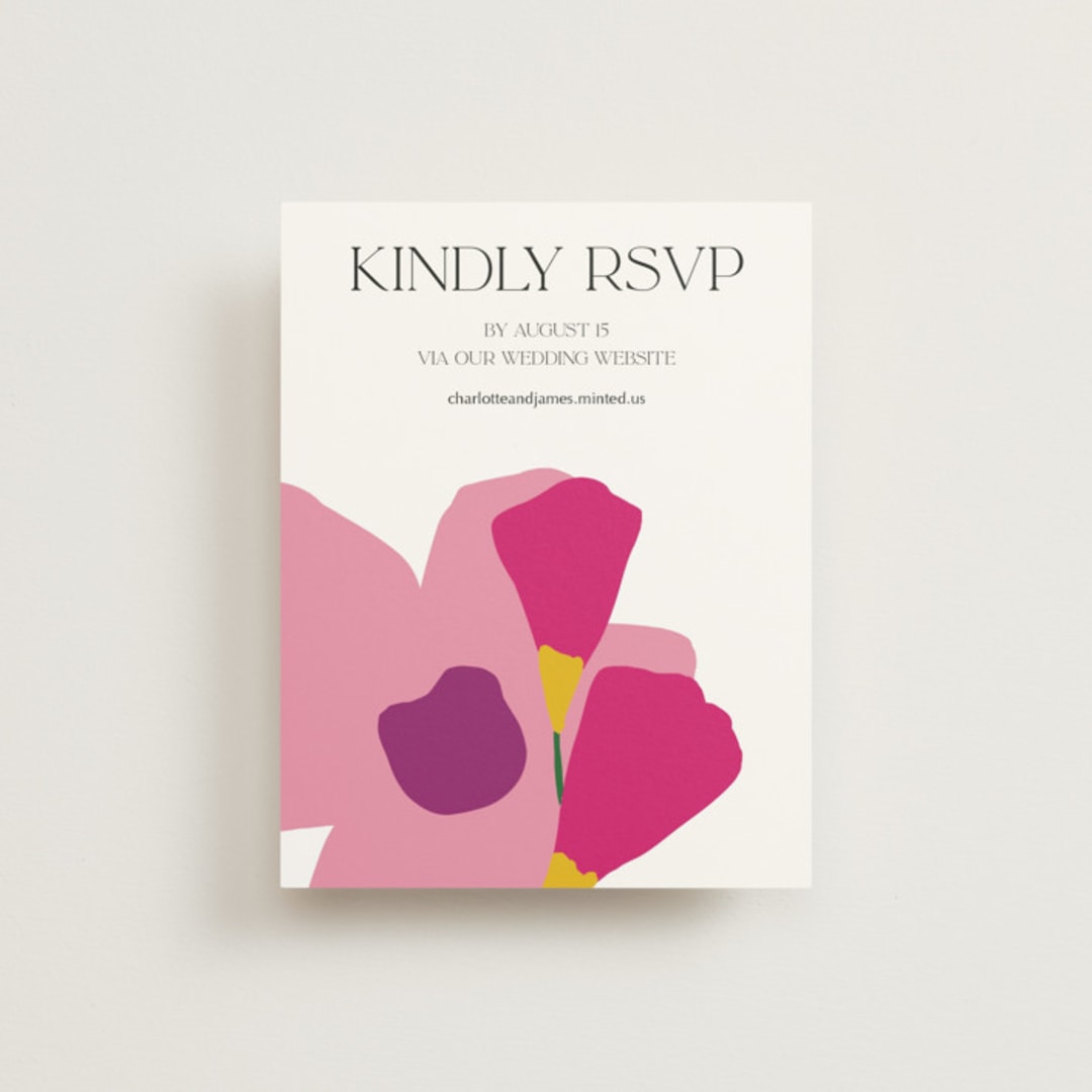 "To the max" - RSVP Online Enclosure Cards in Garden by Inkblot Design - Front