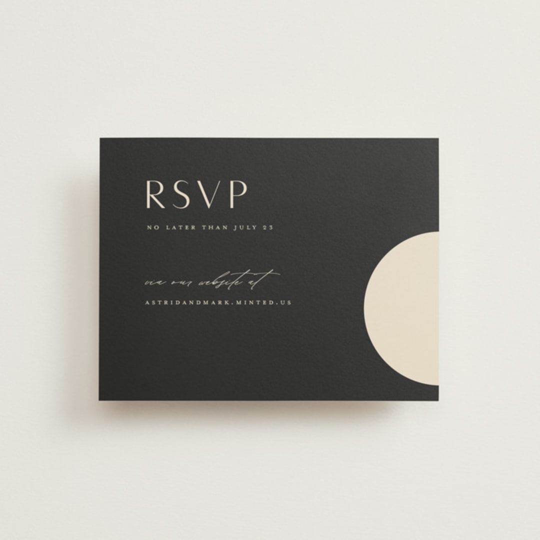 "Entwine" - RSVP Online Enclosure Cards in Matchbook by Christie Garcia - Front