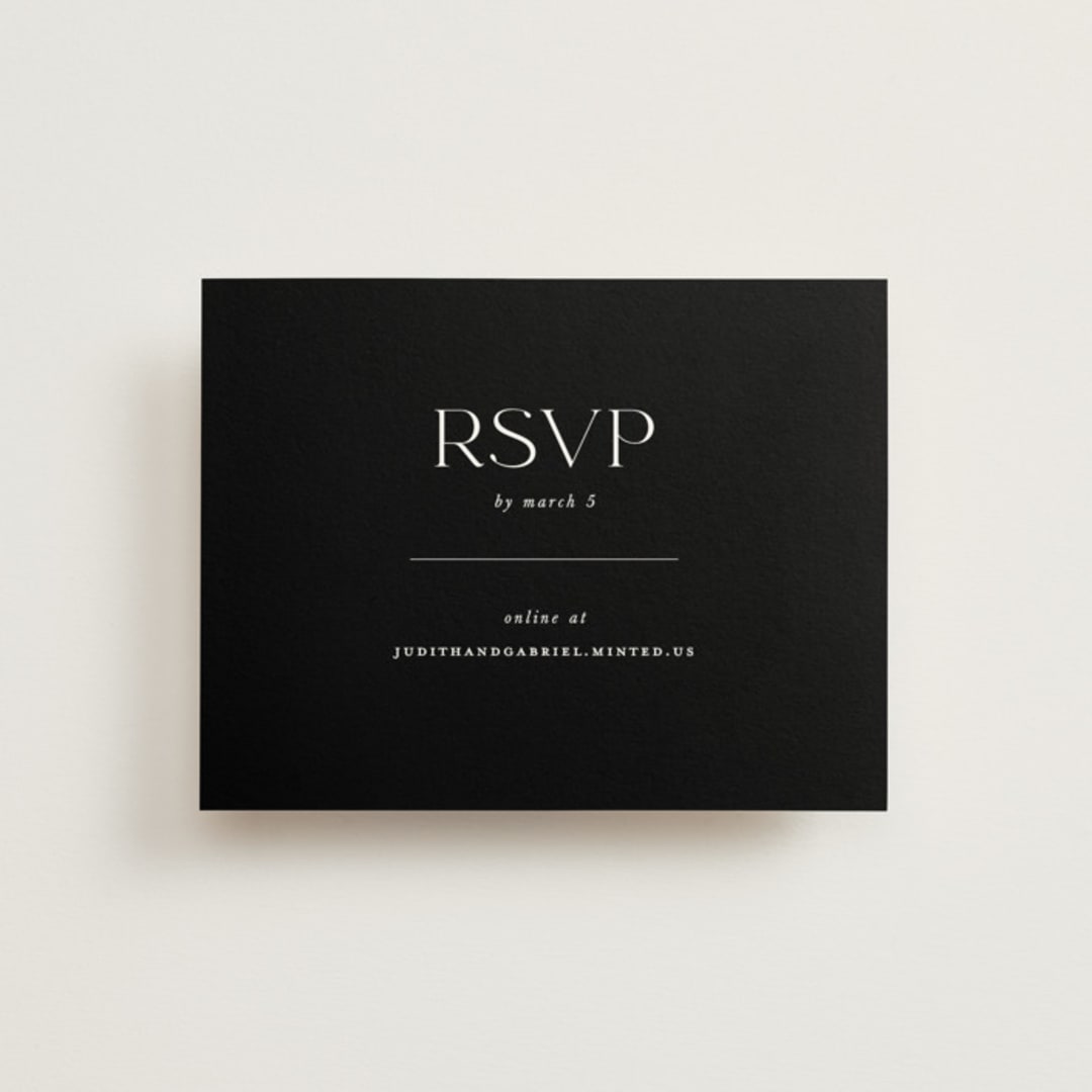 "tomorrows" - RSVP Online Enclosure Cards in Ink by Lori Wemple - Front