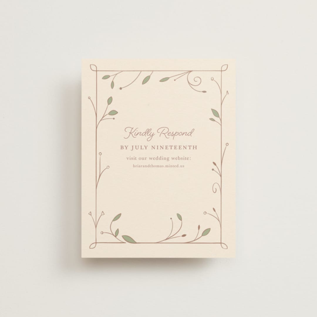 "Disney Storybook" - RSVP Online Enclosure Cards in Autumn by Morgan Ramberg - Front