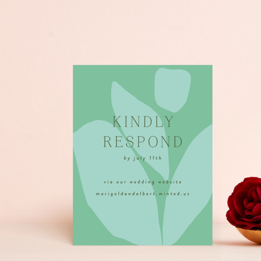 "botanica" - RSVP Online Enclosure Cards in Jungle by Morgan Kendall - Front