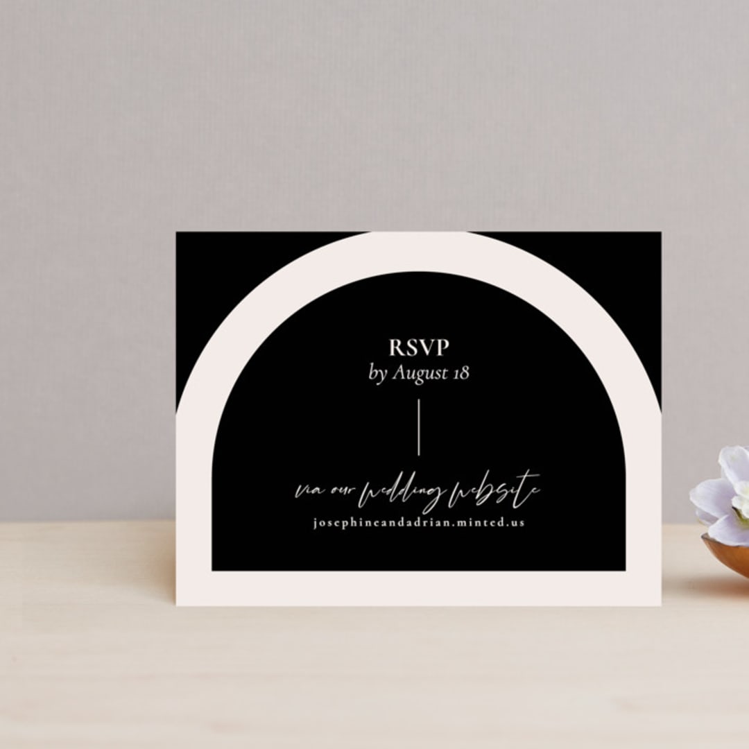 "view to behold" - RSVP Online Enclosure Cards in Onyx by letterfix - Front