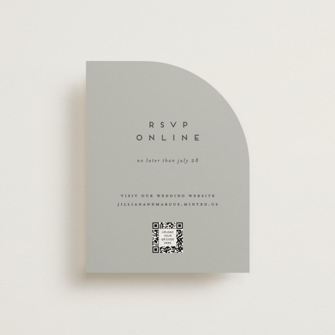 "Picturesque" - RSVP Online Enclosure Cards in Linen by Christie Garcia - Front