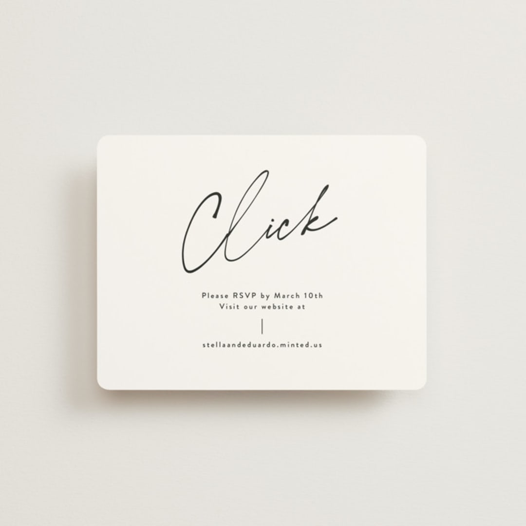 "Courthouse" - RSVP Online Enclosure Cards in Midnight by Susan Brown - Front