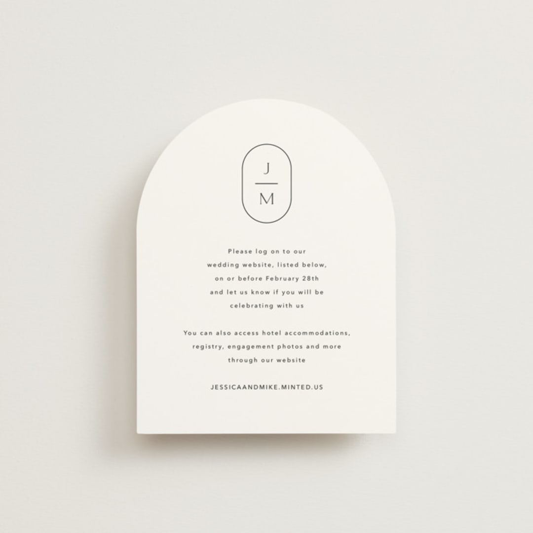 "Picture Perfect" - RSVP Online Enclosure Cards in Opal by Jennifer Postorino - Front