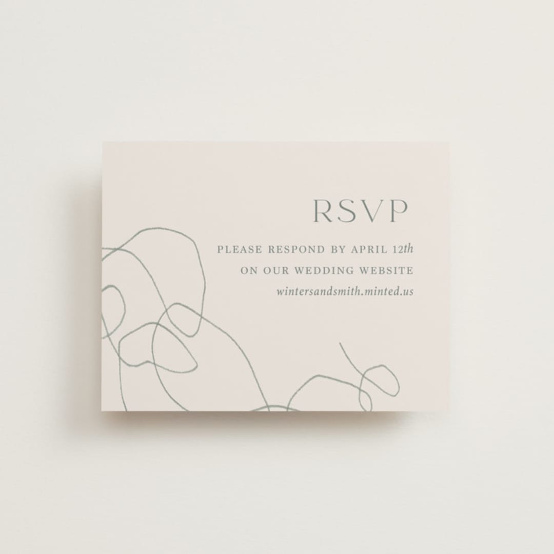 "Blue Jean Baby" - RSVP Online Enclosure Cards in Ocean by Chelsea Petaja - Front