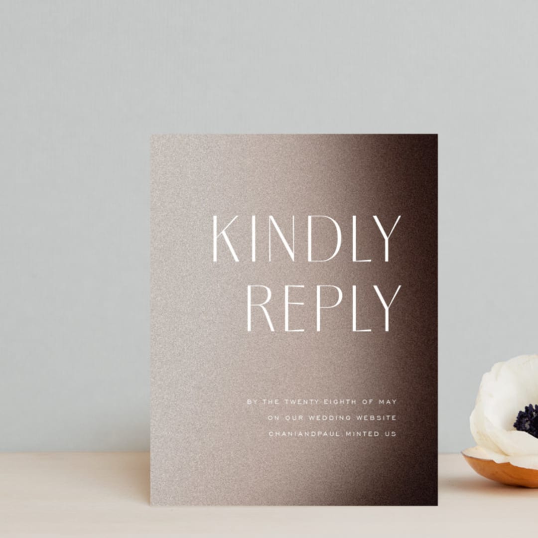 "Arrakis" - RSVP Online Enclosure Cards in Dune by Design Lotus - Front