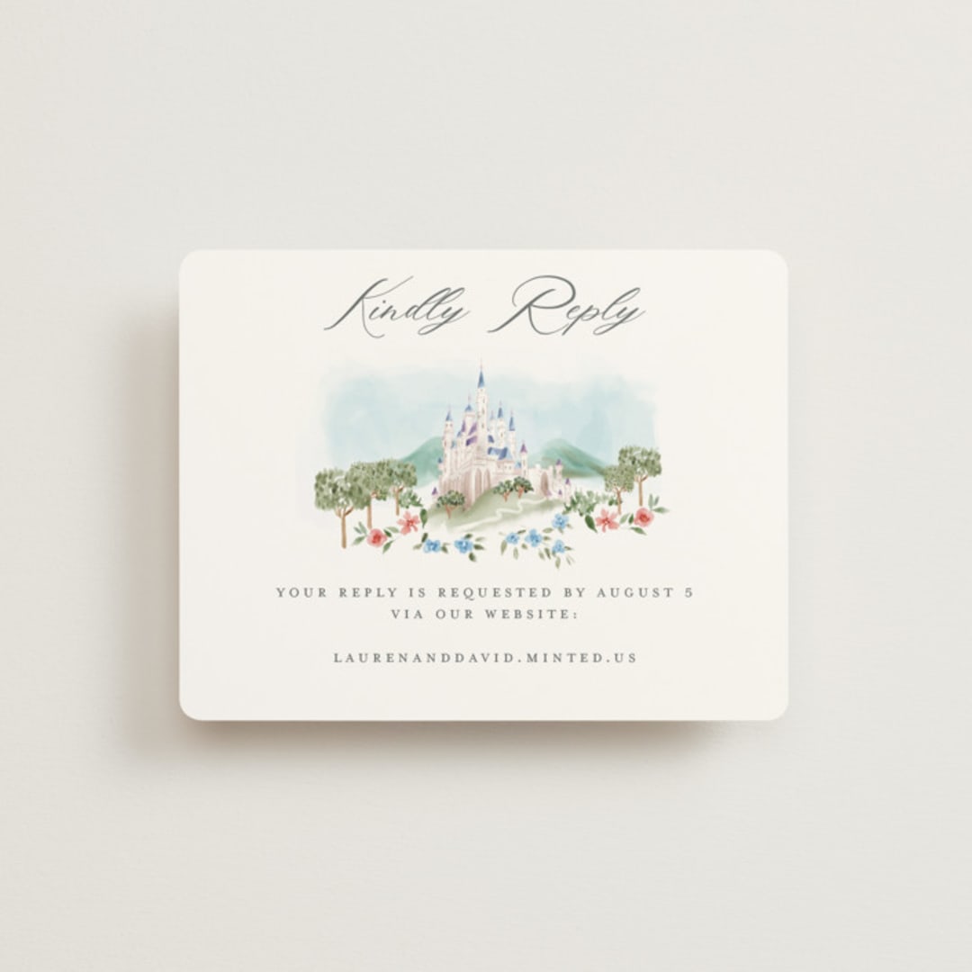 "Disney's Once Upon In a Dream" - RSVP Online Enclosure Cards in Spring by Petra Kern - Front