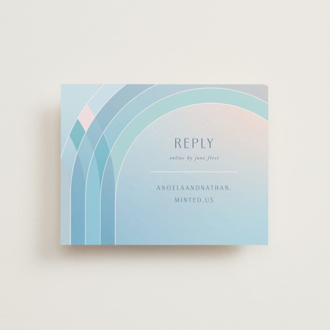 "Disney's Frozen True Love" - RSVP Online Enclosure Cards in Frozen by Lori Wemple - Front