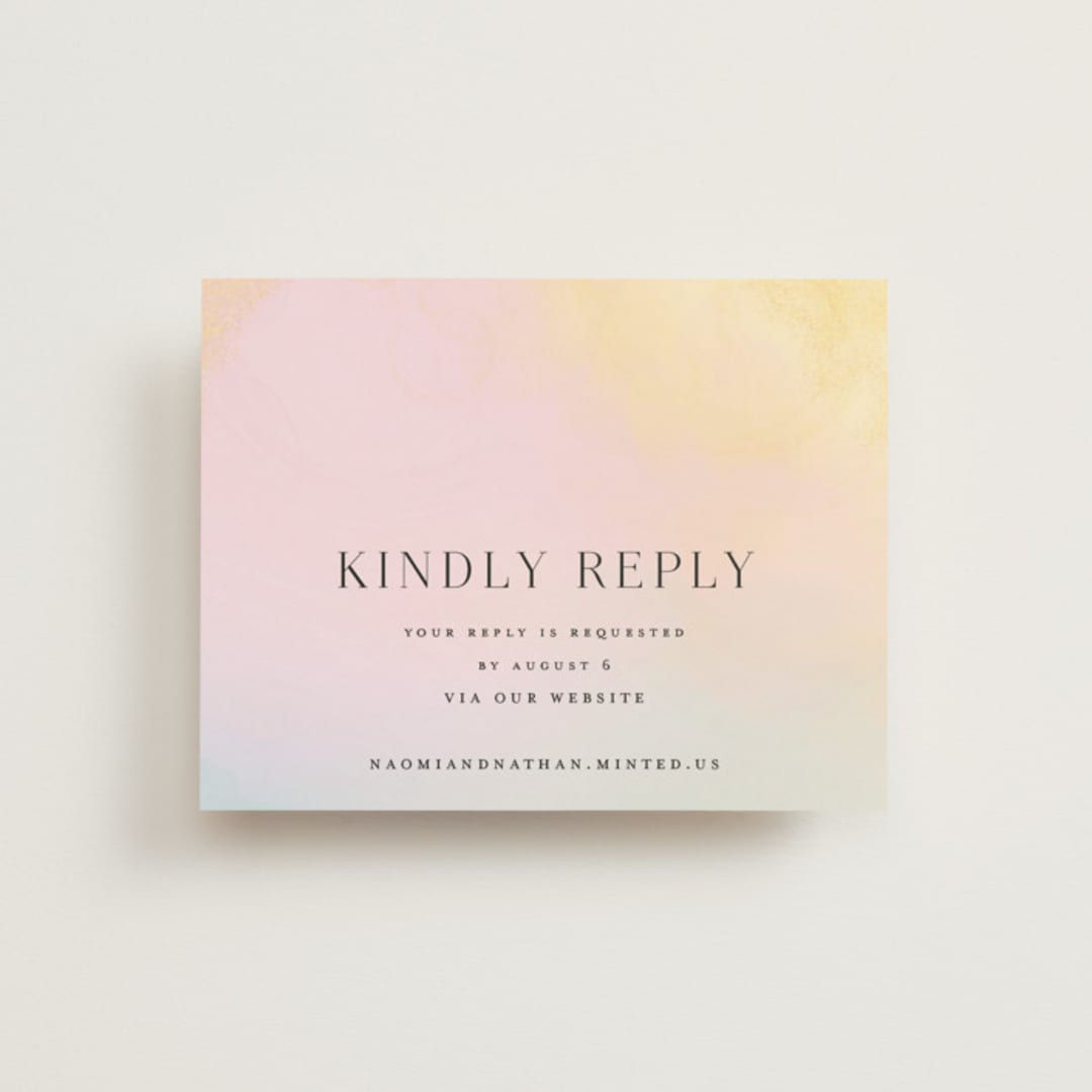 "marshmallow" - RSVP Online Enclosure Cards in Sunrise by Petra Kern - Front