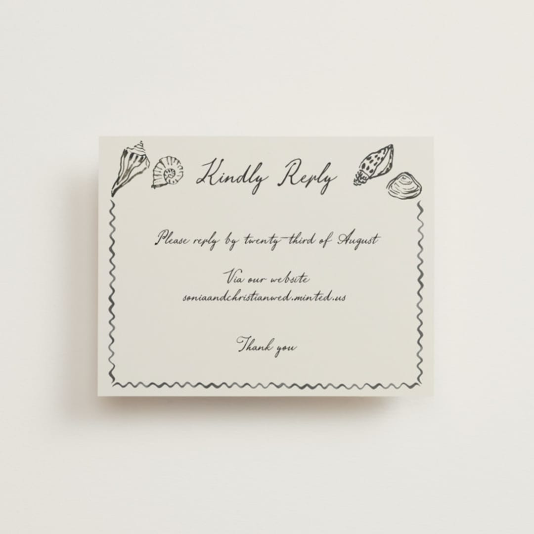"Puglia" - RSVP Online Enclosure Cards in Rock by Pati Cascino - Front