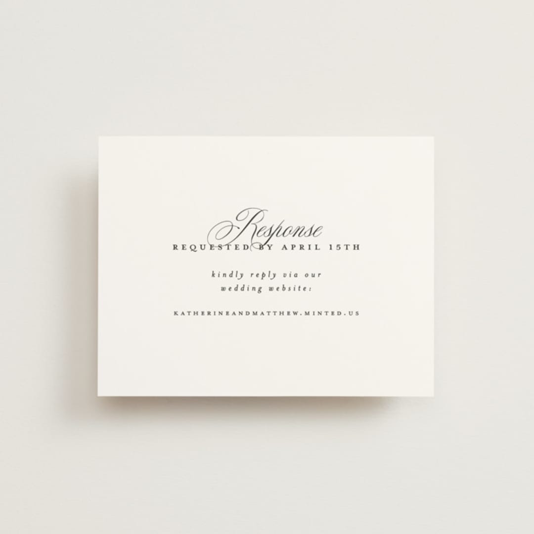 "Sacrament" - RSVP Online Enclosure Cards in Cloud by Heather Cairl - Front