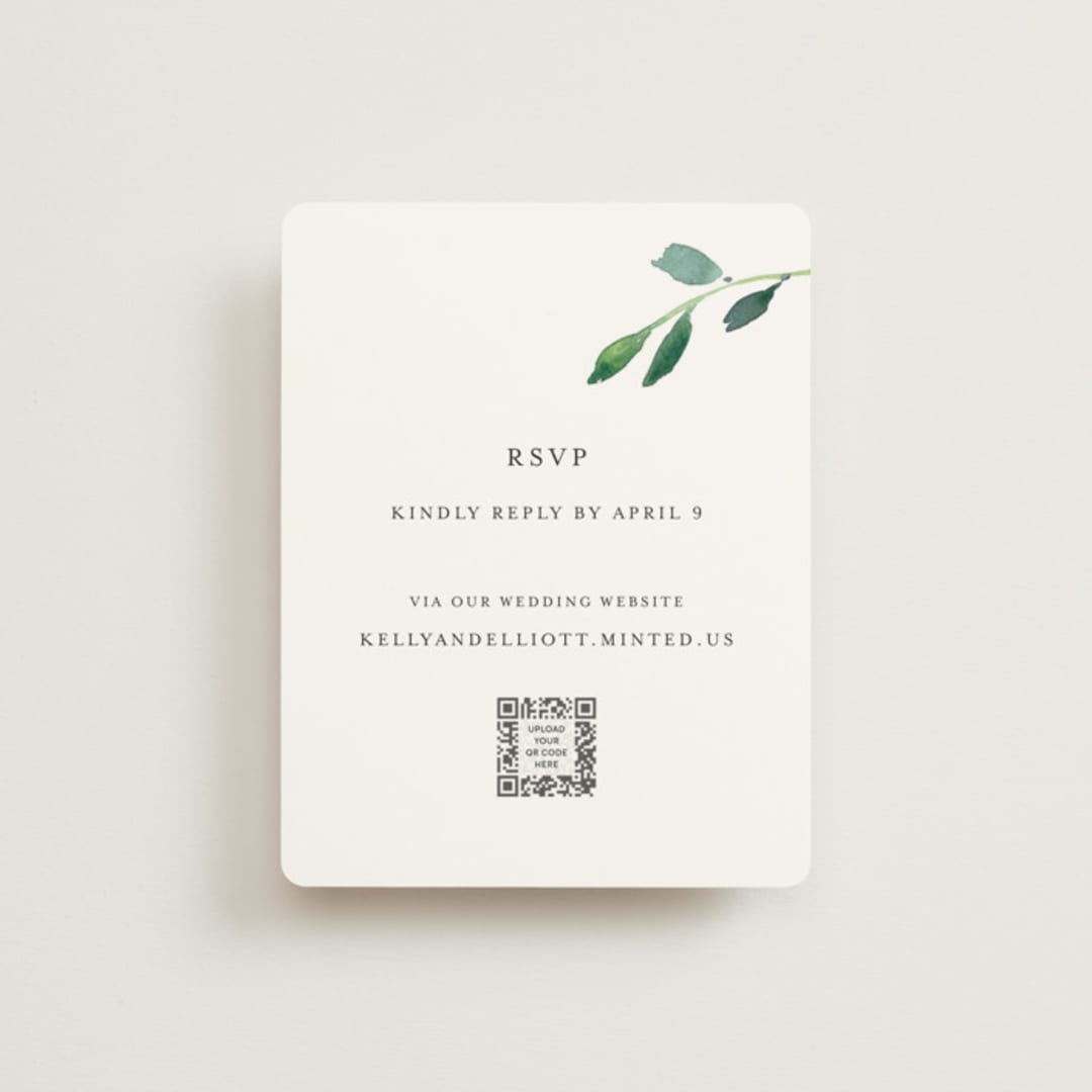 "Spring Wildflowers" - RSVP Online Enclosure Cards in Floral by Mere Paper - Front