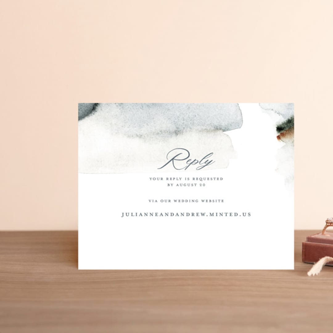 "Grand Escape" - RSVP Online Enclosure Cards in Stone by Petra Kern - Front