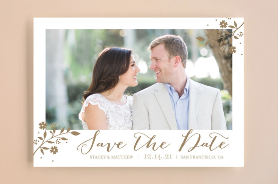 "Branch" - Save the Dates in Golden Fields by Nam Bourassa - Front