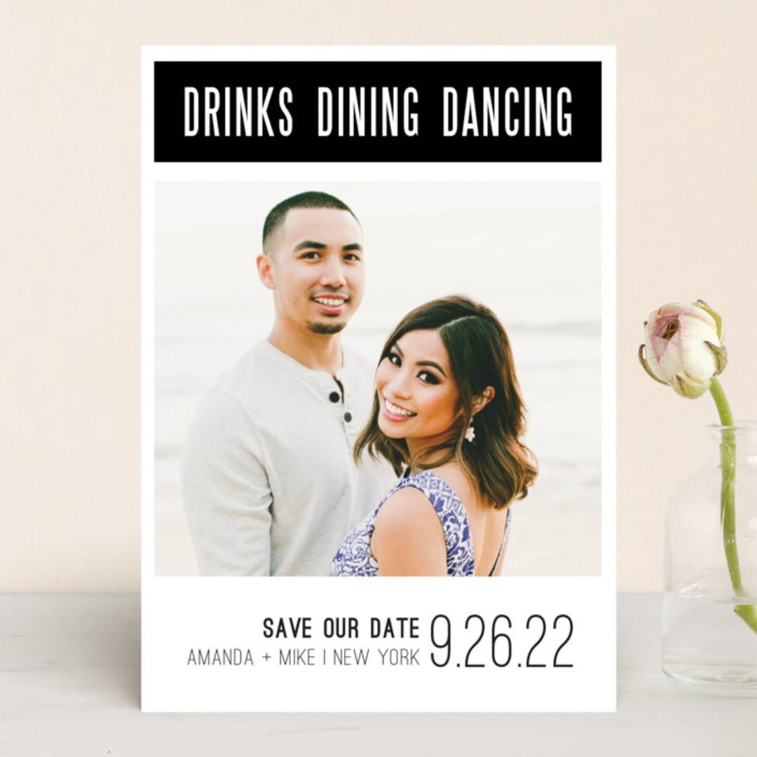 "Triple D" - Save the Dates in Noir by Nicolette Myslinski - Front