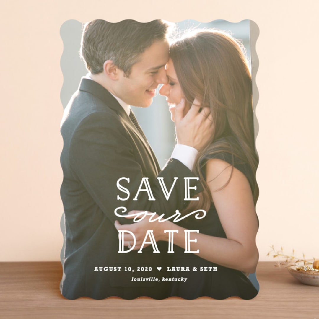 "XOXO" - Save the Dates in Snow by Carolyn MacLaren - Front