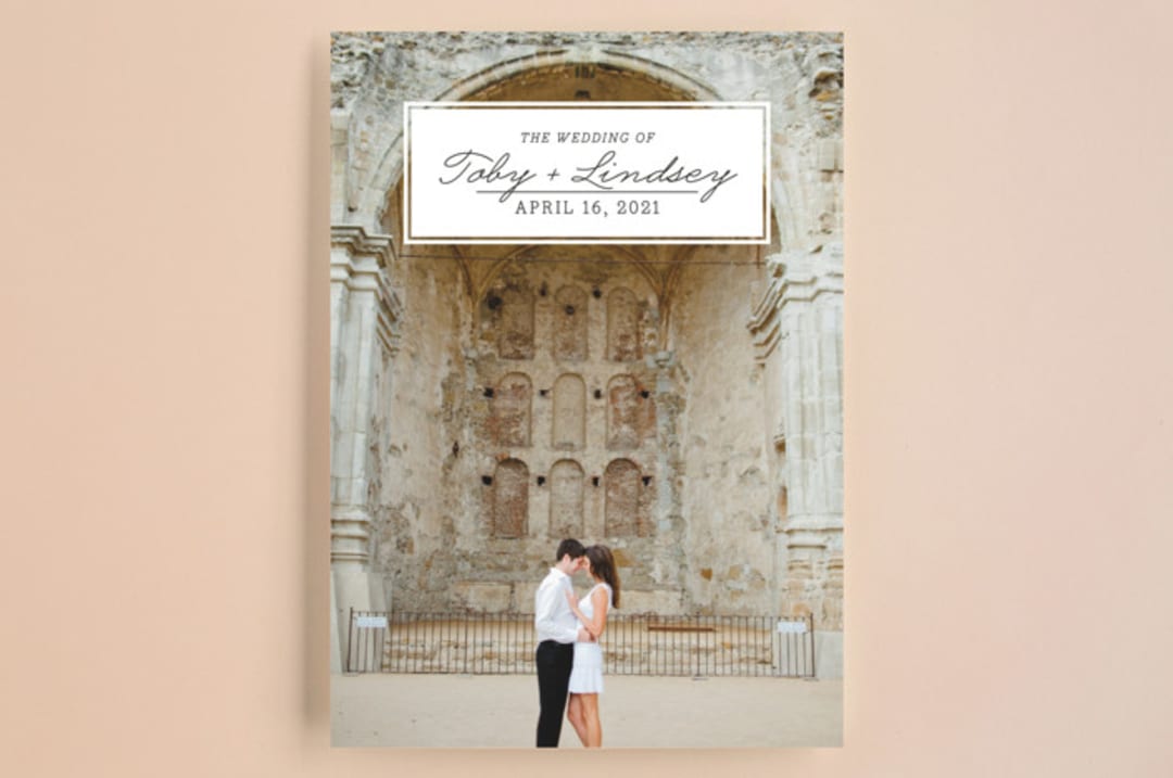 "Bookplate" - Save the Dates in Onyx by Ann Gardner - Front