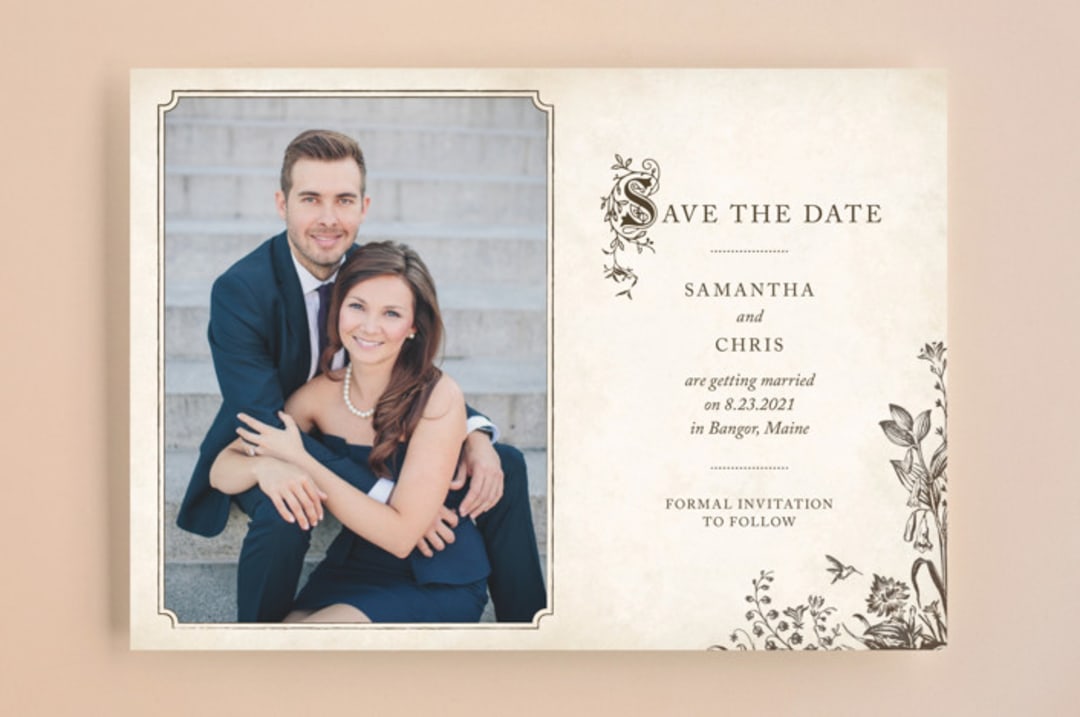 "Story Book" - Save the Dates in Copper by Jody Wody - Front