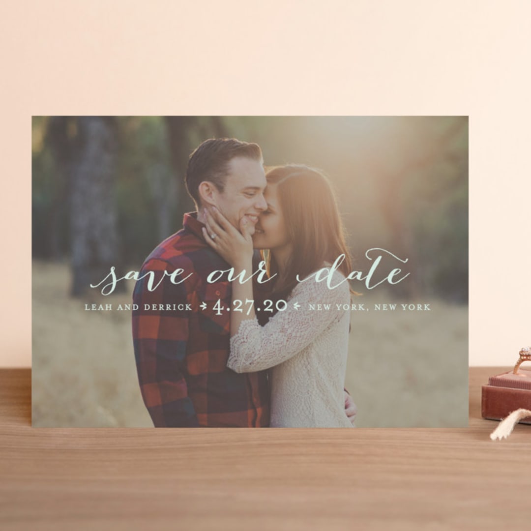 "Meet in the Middle" - Save the Dates in Sky by Lauren Chism - Front