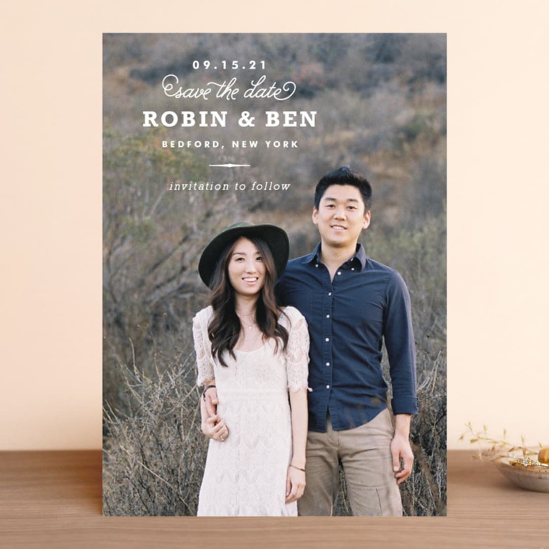 "Timeless" - Save the Dates in Cloud by Oscar and Emma - Karly Depew - Front