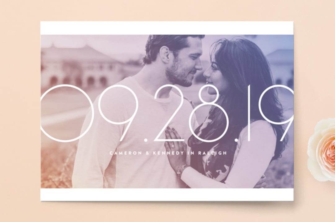 "Lucky Numbers" - Save the Dates in Lavender by Jody Wody - Front